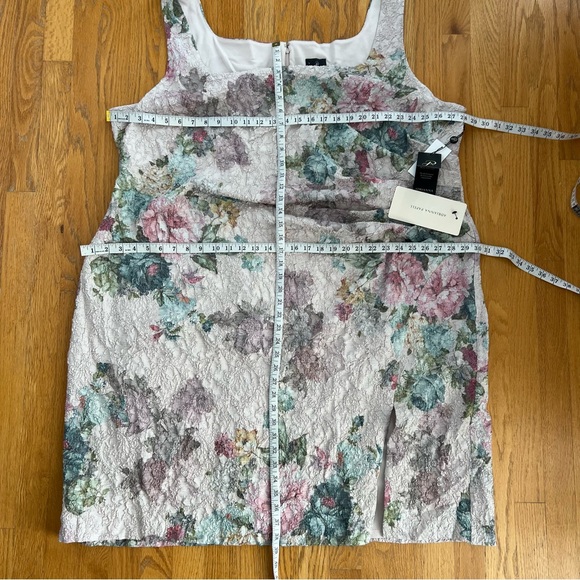ADRIANNA PAPPEL Plus Size Floral Ruched Formal Dress Size 30W NWT - Picture 12 of 16